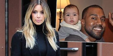 Kim Kardashian, Kanye West, North West