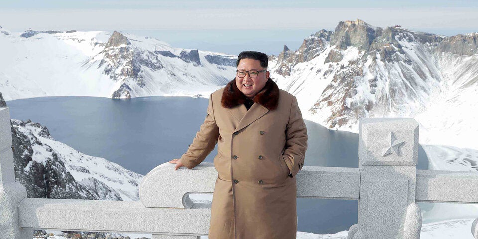 Kim reitet auf heiligen Berg