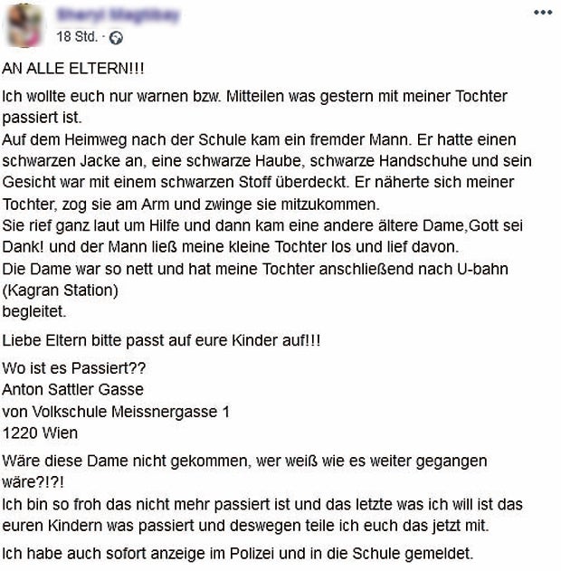 Maskierter wollte Kind entführen