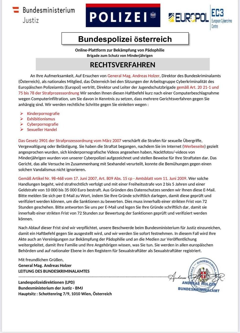 Diese Mails werden verschickt.