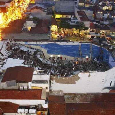 Kirche in Sao Paulo eingestürtzt