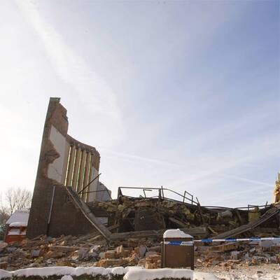 Kirche in Lutselus - Dach eingestürzt
