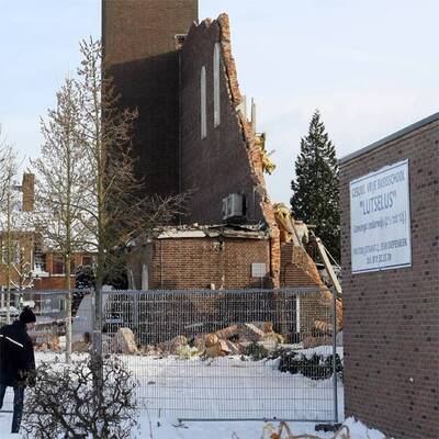 Kirche in Lutselus - Dach eingestürzt