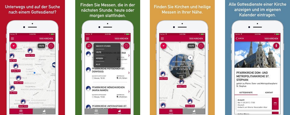Erzdiözese Wien startet Kirchen-App