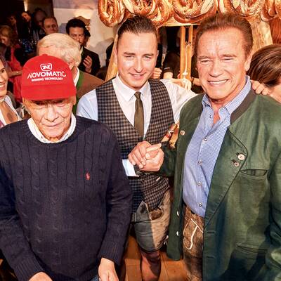 Weißwurst-Premiere für Patrick Schwarzenegger