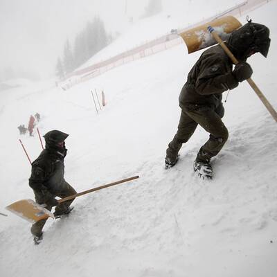 Kitzbühel versinkt im Schnee