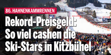 Rekord-Preisgeld: So viel cashen die Ski-Stars in Kitzbühel