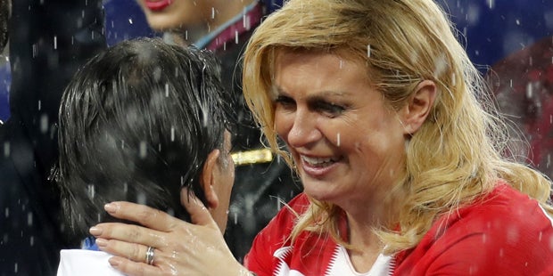 Kolinda Grabar-Kitarovic Kroatien Coach Zlatko Dalic
