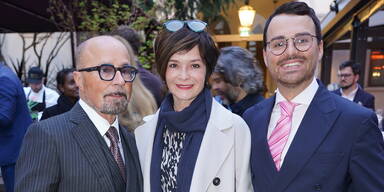 Luigi Barbaro mit Julia Stemberger und Luigi Barbaro Jr.&nbsp;