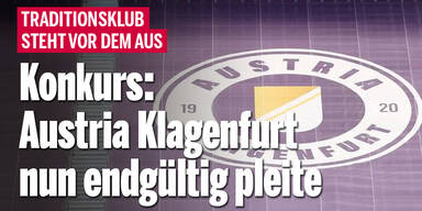 Konkursverfahren über Austria Klagenfurt eröffnet