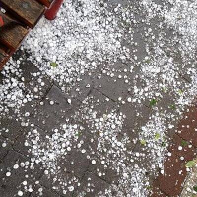 Hagelgewitter fegt über Klagenfurt