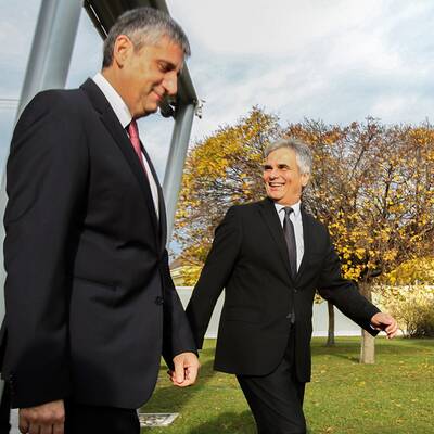 Vor der Tagung herrschte ausgelassene Stimmung