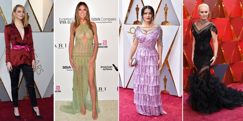 Lindsey Vonn, Salma Hayek, Heidi Klum, Emma Stone