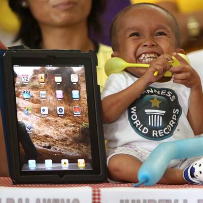 Kaum 70 cm groß ist der Philippine Junrey Balawing