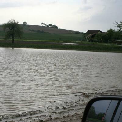 Überschwemmungen nach Gewitter