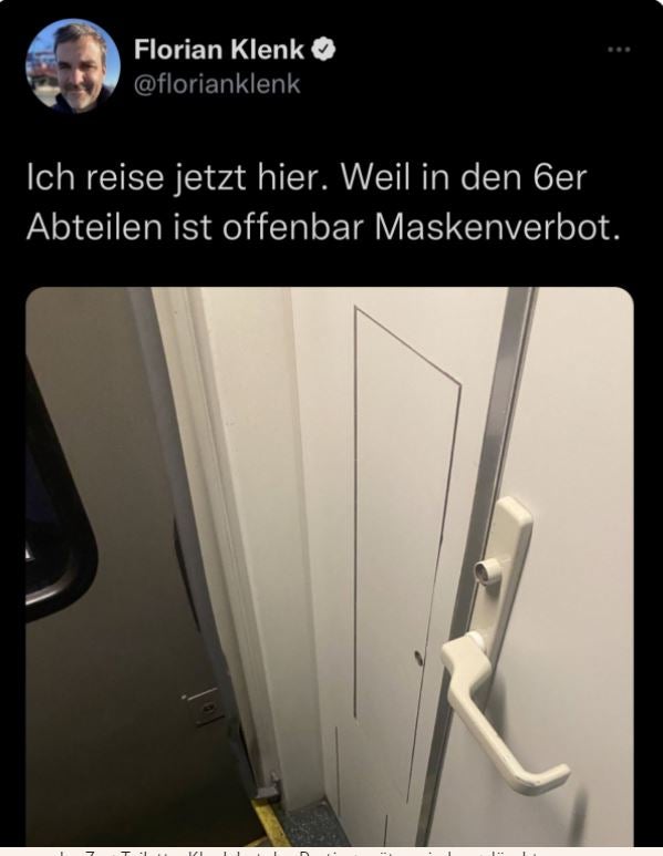 'Falter'-Chef flüchtet in Zug vor Masken-Verweigerern