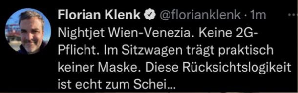 'Falter'-Chef flüchtet in Zug vor Masken-Verweigerern