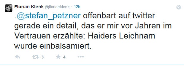 Wurde Haider einbalsamiert?