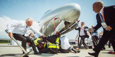 Klima-Aktivisten legen Flugverkehr in Genf lahm