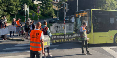 Klima-Protest mit ÖSV-Skirennläufer