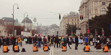 Klima-Protest in Wien