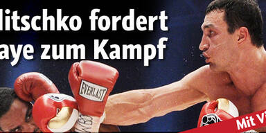 Klitschko fordert Haye per Video heraus