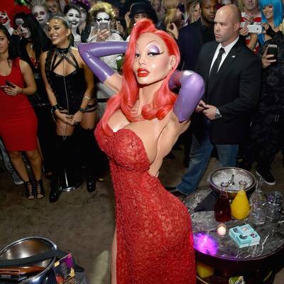 Nicole Scherzinger auf Klum-Party