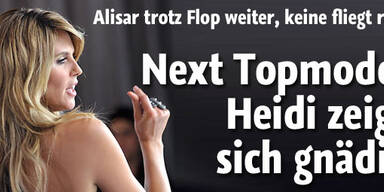 GNTM: Heidi Klum zeigt sich gnädig