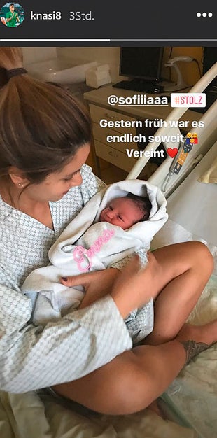 Rapid-Star im Baby-Glück