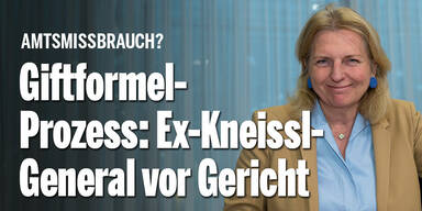 Giftformel-Prozess: Ex-Kneissl-General vor Gericht