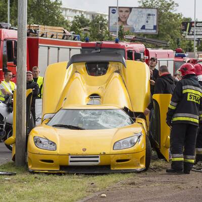 Koenigsegg Crash