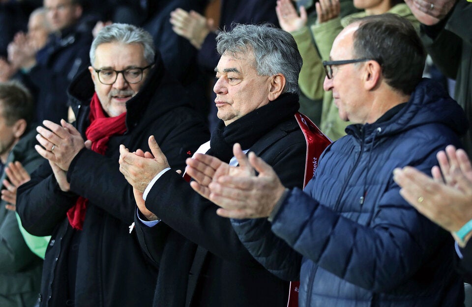 Deutschen VIPs fror das Lachen ein