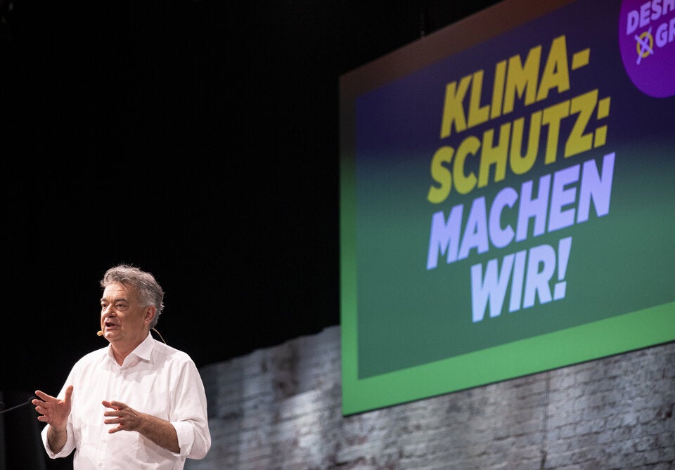 Vizekanzler Werner Kogler beim Bundeskongress der Grünen