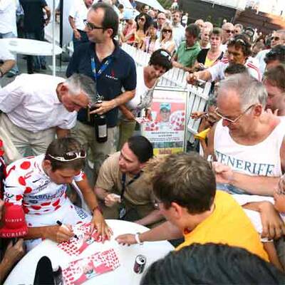 Riesenandrang um Bernhard Kohl in Wien