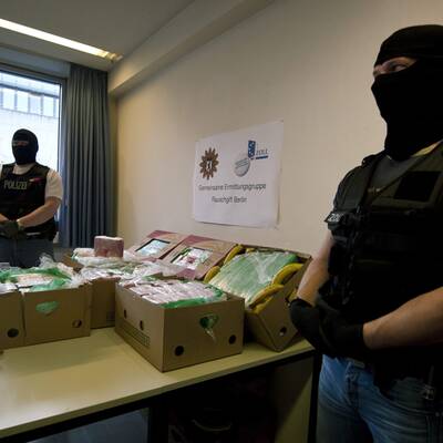 140 Kilo Kokain wurden in Bananenkisten entdeckt