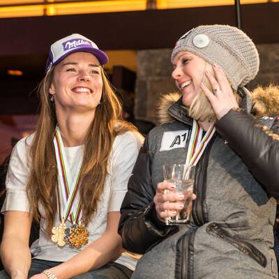 So schön jubeln die ÖSV-Girls