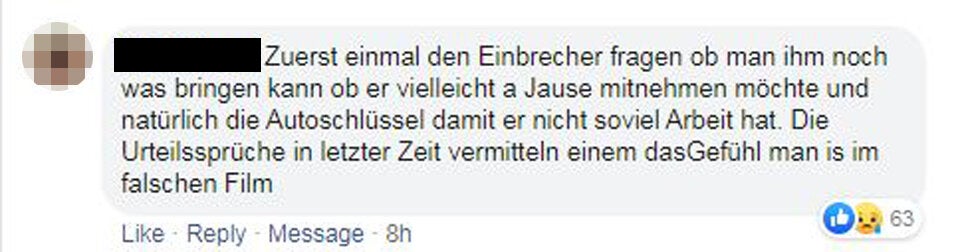 Schmerzensgeld für Einbrecher: Empörung über Urteil