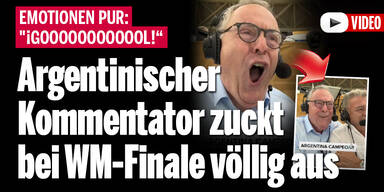 Argentinischer Kommentator zuckt bei WM-Finale völlig aus