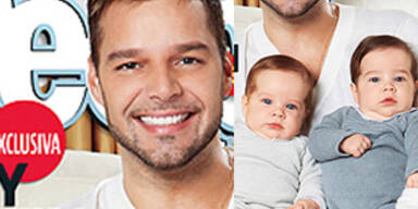 Ricky Martin zeigt seine süßen Zwillinge her