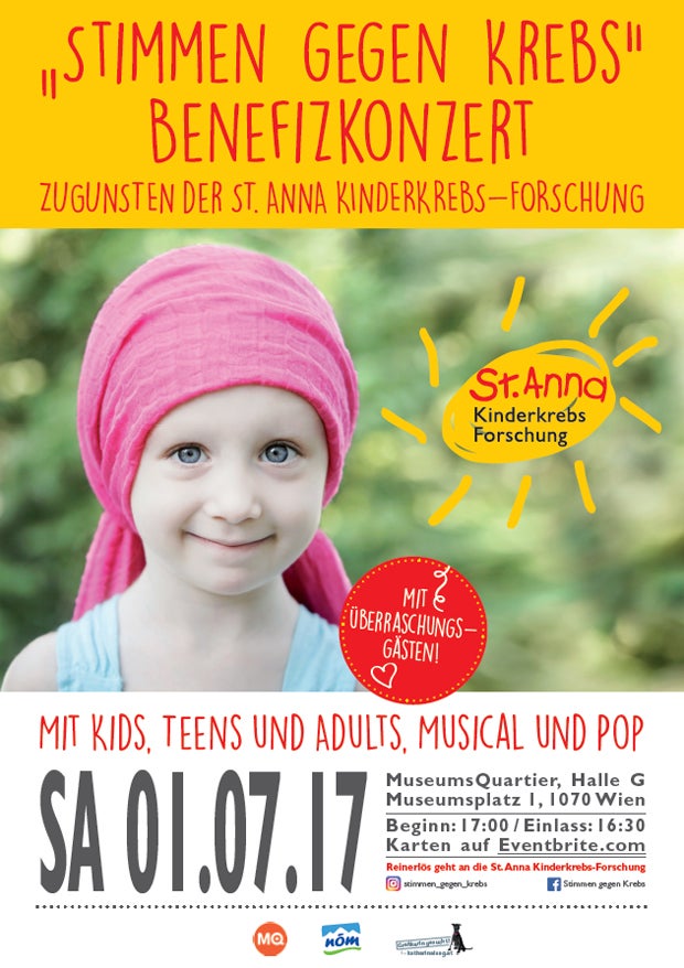 Benefizkonzert zugunsten der St. Anna Kinderkrebsforschung