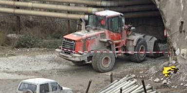 Bagger in Koralmtunnel-Baustelle geriet in Brand