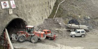Bagger in Koralmtunnel-Baustelle geriet in Brand