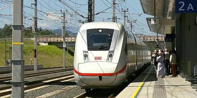 Erster deutscher ICE auf Koralmbahn gefahren.