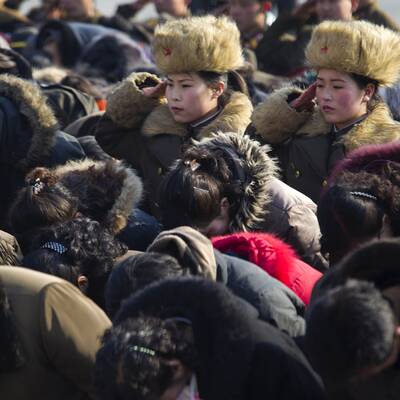 Irre Parade für toten Kim Jong-Il