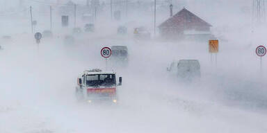 Schnee im Kosovo