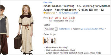 Amazon schockt mit Flüchtlings-Kostümen