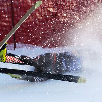 Kostelic-Sturz im Kitz-Training