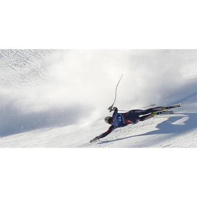 Kostelic-Sturz im Kitz-Training