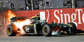 Kovalainen geht in Flammen auf