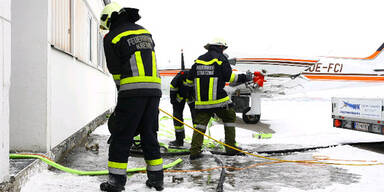 Flugplatz in Krems ging in Flammen auf